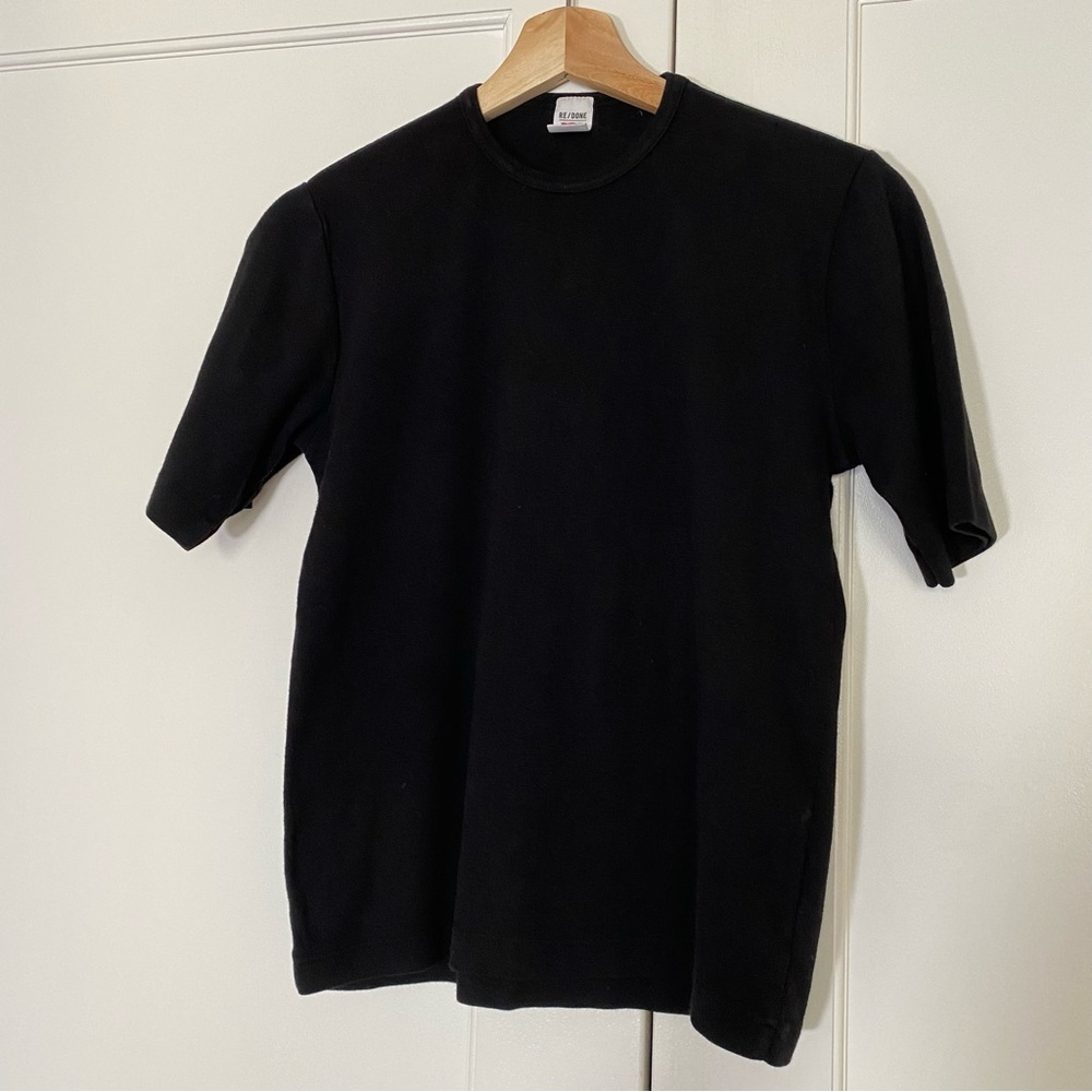 RE/DONE Black Hanes Edition T-Shirt